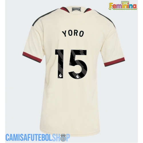 Camisa de time de futebol Manchester United Leny Yoro #15 Replicas 3º Equipamento Feminina 2026-27 Manga Curta